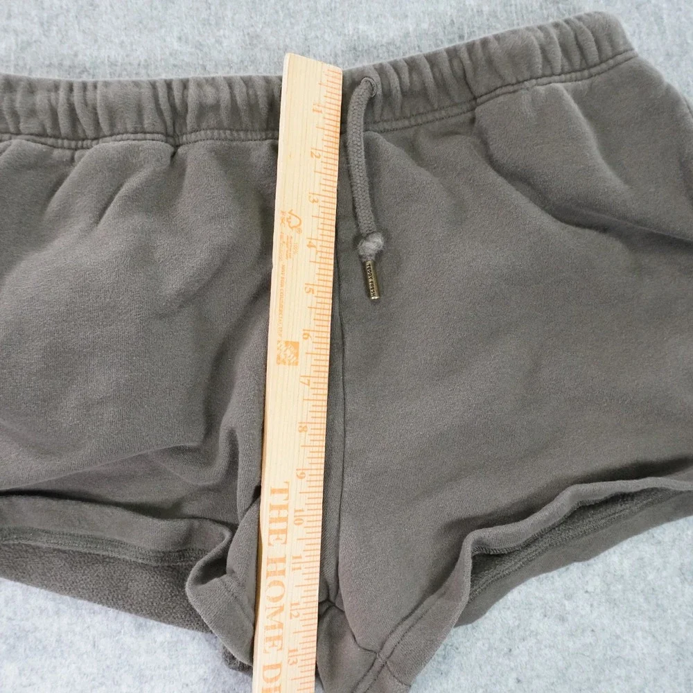 Teddy‎ Fresh Sweatshorts Womens XL Gray Elastic Waist Draw String Logo